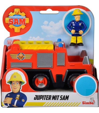 Brandweerman Sam met auto