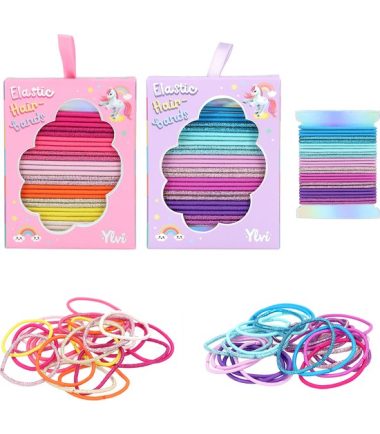 Ylvi glitter haarelastiekjes