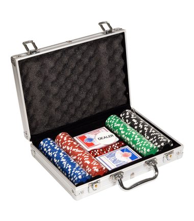 Poker Set in Aluminum Koffer, 202dlg