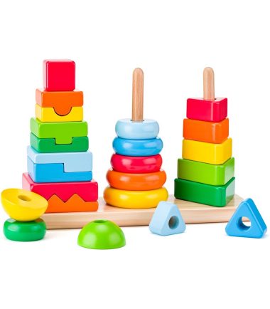 Stapel torens set, Woody