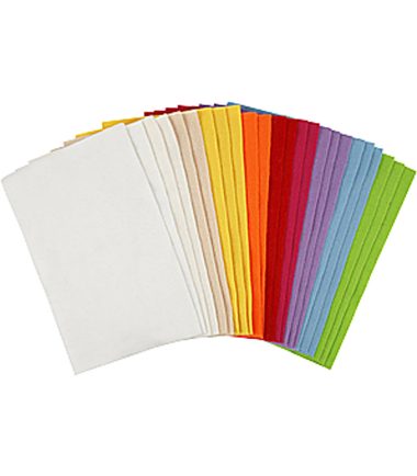 Hobbyvilt Diverse kleuren, 24 Vellen