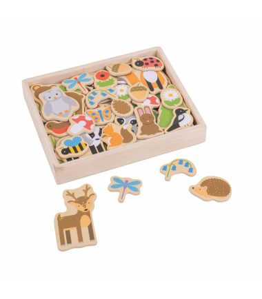 Houten Magneten Bos, 35st, BigJigs