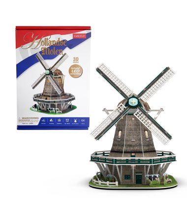 3d Puzzel Molen LED