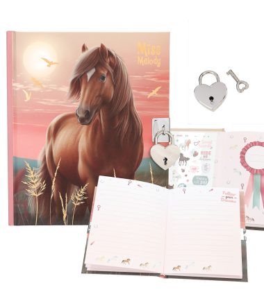 Miss Melody dagboek met stickers, motief 2