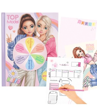 TOPModel mood kleurboek met licht Engelse versie