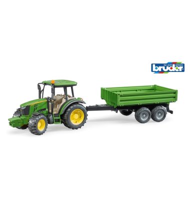 John Deere 5115 M met aanhanger, nr 2108