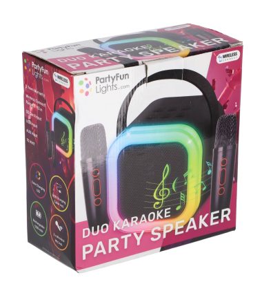 Karaoke duo set 2 micro's + speaker