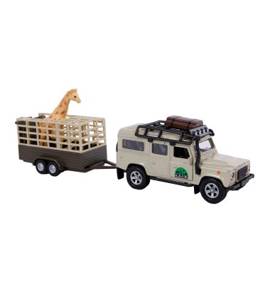 Land Rover met Giraffe-trailer, 29cm