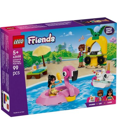 Lego Friends Zwembadfeestje met Flamingo, nr 42658