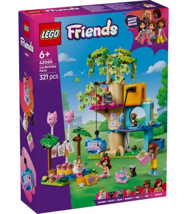 Lego Friends Kattenverjaardagsfeestje en Boomhut, nr 42666