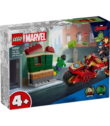 Lego Marvel, Iron Man met motor en de Hulk Avengers Set, nr 76287