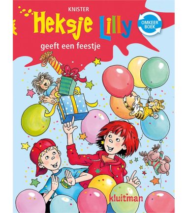 Heksje Lilly omkeerboek, Geeft een feestje / De dolle dino