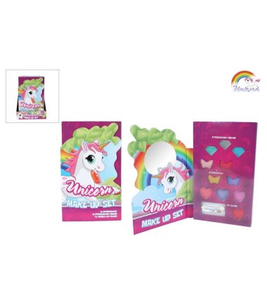 Unicorn make up set met spiegel