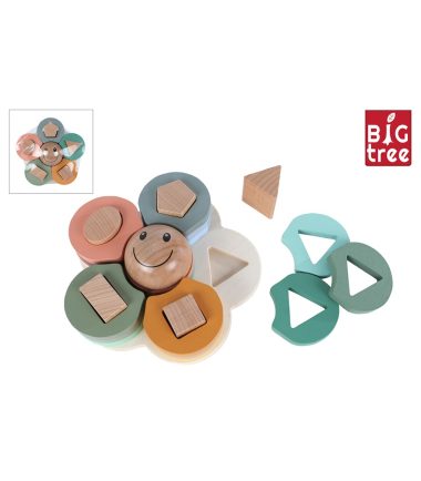 Vormenbloem puzzel FSC hout 20cm