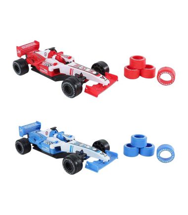 Formule Raceauto met Extra Banden Pull Back, 2-Play
